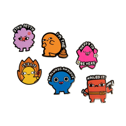 Not So Neighborly Enamel Pins